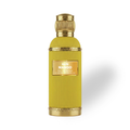 Mango_100_ML_EDP_by_Luttfan Yellow perfume bottle with gold cap on a white background