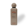 Toffee_Nut_Latte_100_ML_EDP_by_Luttfan Beige perfume bottle labeled 'Toffee' on a white background